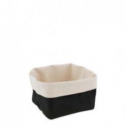 Cloth Bread Basket Black / Mpez 2471 / 12*12*15 cm