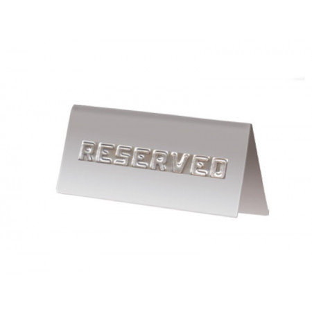 Relieved Reserved Inox Label