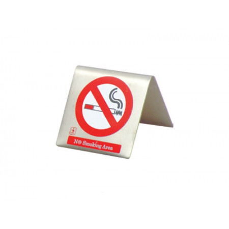 Λ Μη καπνίζοντες Inox 6x6εκ