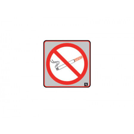 Label Cigarrete Forbidded ALU 10 x 10cm