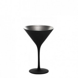 Olympic Martini Glass Black/Silver 1409325/ 17.2x11.6 cm. 24 cl (6 pcs.)