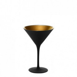 Olympic Martini Glass Black/Gold 1409225 / 24 cl, 17.2x11.6 cm. (6 pcs.)