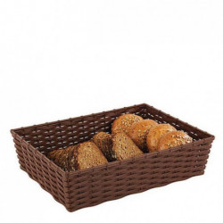 PP Wenge Bread Basket Ntc16-3040-Wg / 40 * 30 * 10 cm