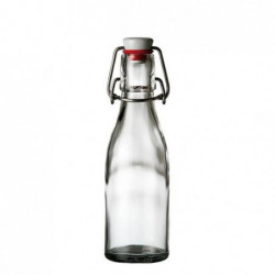 Μπουκάλι Γυάλινο Με Πώμα 5290.02/ 5,5x19 εκ. 0.2 λτρ. 12 τμχ.