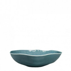 Porcelain Bowl Stone Age Relief Blue-06 4728/ 28.5 cm. 6 pcs.