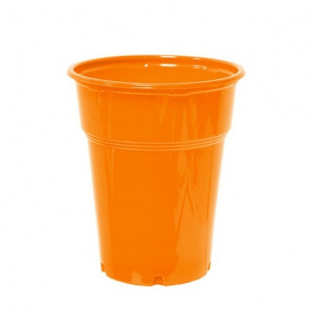 Πλαστικό Ποτήρι PP 300ml Πορτοκαλί - 50τεμ