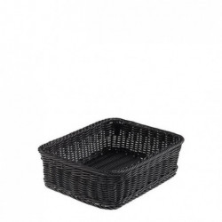 Rattan Gn 1/2 Vanity Black Bread Basket T0563.Z / 10 cm