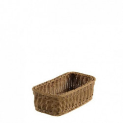 Bread Basket Rattan Gn 1/3 Vanity Brown T0562 / 10 cm
