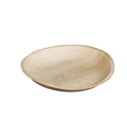 Round Plate From Palm Leaves 18 cm. 8 × 25 pcs.