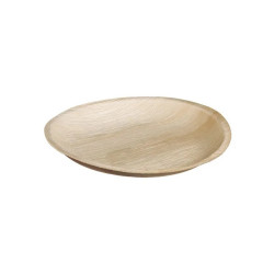 Round Plate From Palm Leaves 25 cm. 8 × 25 pcs.