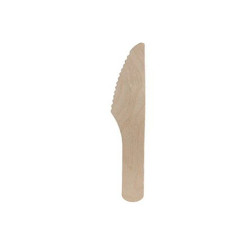 Wooden Knife Waxed Bulk 16 cm. Fsc 50X100 pcs.