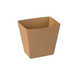 Paper Craft Food Box For Potatoes (7 × 4.5 × 9 cm.) - Dura Series Fsc 10 × 50 pcs.