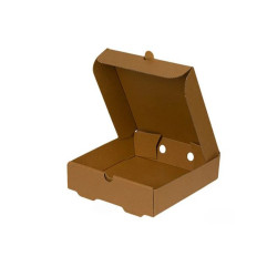 Κουτί Φαγητού Χάρτινο Kraft Για Βάφλα 20x20x5 εκ. Fsc 100 τμχ.