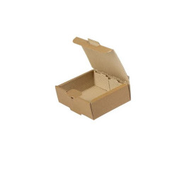 Food Box With Corrugated Paper Craft For Double Potato T-8 (16 × 12.6 × 5.5 cm.) 100 pcs.