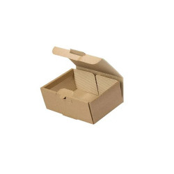 Food Box With Corrugated Paper For Small Portion (16.6x12x8 cm.) 100 pcs.
