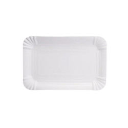 Πιάτο Χάρτινο Λευκό Παραλληλόγραμμο 16x20 εκ. 4x250 τμχ.