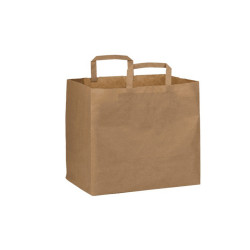 Kraft Take Away Paper Bag With Reinforced Inner Hand 32x21x33 cm. 250 pcs.