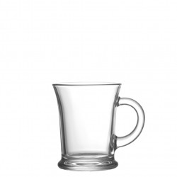 Aroma 50823 Glass Tea Cup, Height: 11.75 cm. D: 9.65 cm., 38.5 cl (12 pcs.)