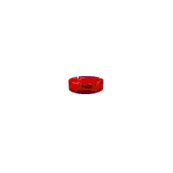 Scotch 60056/CF01 Red Glass Ashtray, Height: 32 mm, D: 105 mm (24 pcs.)