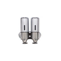 Cream Soap Dispenser 500 ml Double Silver With Safety Key 0.21x0.10x0.24 cm.