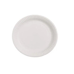 Πιάτο Στρογγυλό Χάρτινο Λευκό 15 εκ. 50 τμχ.