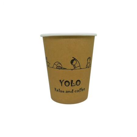 Χάρτινο Ποτήρι Yolo Kraft 14oz - 50τεμ