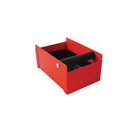 Κουτί Μεταλλικό Για Υπολείμματα Καφέ Κόκκινο 20x15x9hcm