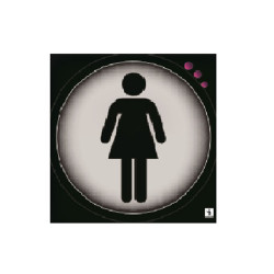 Πινακίδα Σήμανσης ALU Γυναικών Τετράγωνη 9,8 x 9,8cm