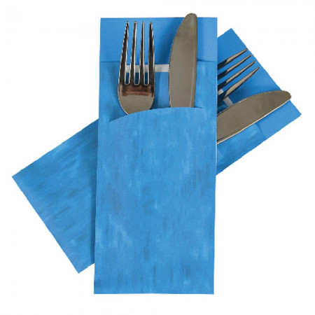 Φάκελοι Για Μαχαιροπίρουνα Σε Γαλάζιο Χρώμα & Χαρτοπετσέτα 520τμχ