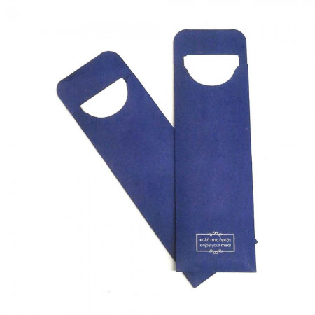 Cutlery Sleeves "Enjoy Your Meal"  Blue 500pcs