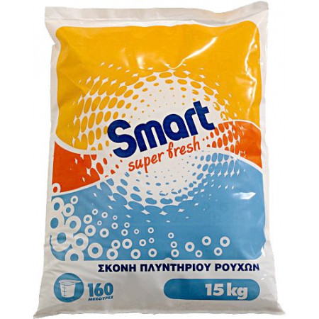 Smart Super Fresh 15kg - Σκόνη Πλυντηρίου Ρούχων