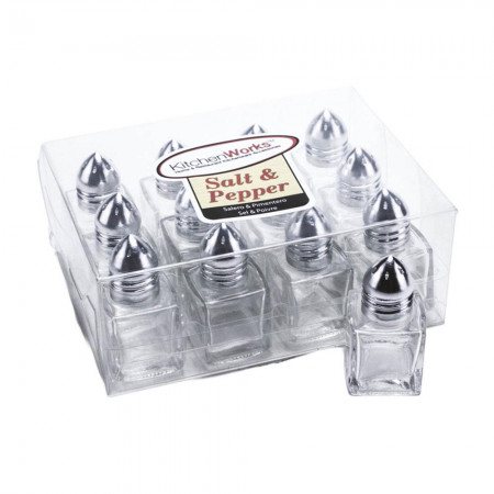 Salt Shaker Mini Glass Square 3cm | 5.6cm (12 pcs.)