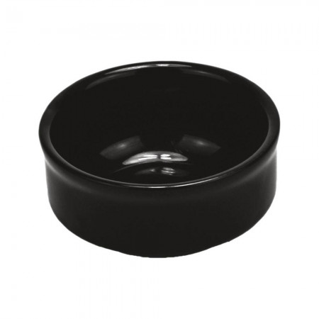 Bowl Porcelain Black 6 cm.|3 cm. (12 pcs.)