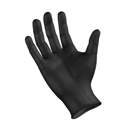 Γάντια Μιας Χρήσης Νιτριλίου Μαύρο 100τεμ