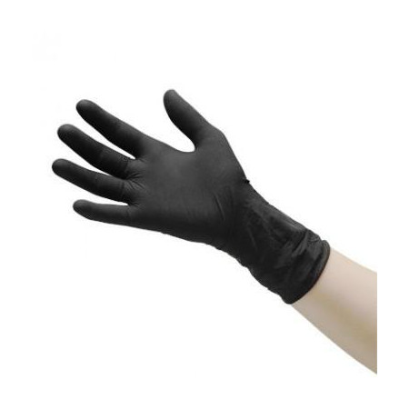 Gloves Disposable Latex Black 100pcs