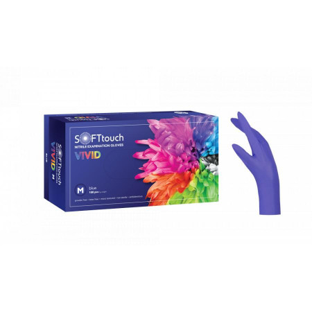 One Use Gloves Soft Touch Vivid 100pcs