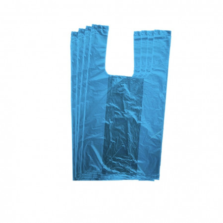 Πλαστικές Σακούλες Β` 35εκ / Τσάντες Φανελάκι Μπλε 1κιλό