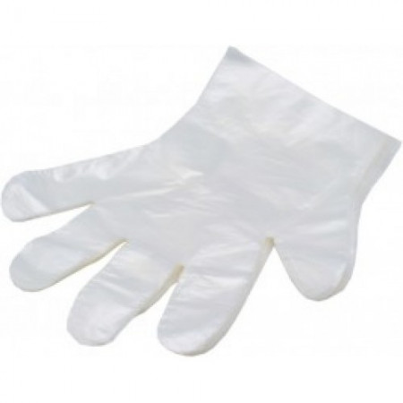 Transparent polyethylene gloves 100pcs