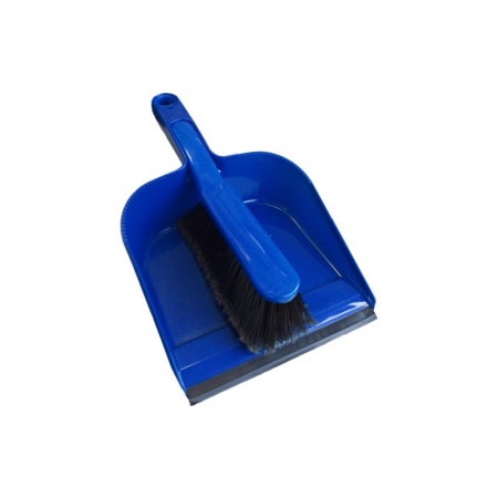 Dust Pan with Broom Red
