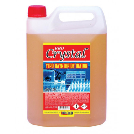 Crystal Red - Υγρό Απορρυπαντικό Επαγγελματικών Πλυντηρίων Πιάτων 4 λτρ.